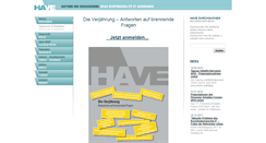 Desktop Screenshot of have.ch